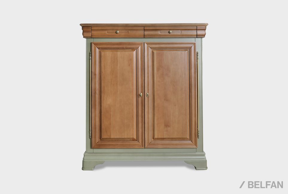 Тумба высокая "Оливия" (фасады) массив и шпон ольхи 3