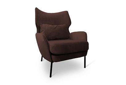 "Вавилон" кресло; нераскл.; 12; металл черный; Idol 2.0\11+Idol 2.0\11 (гр. 5/ТД)