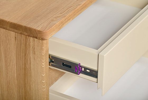 Тумба прикроватная "Уоллстрит" массив дуба, МДФ 9