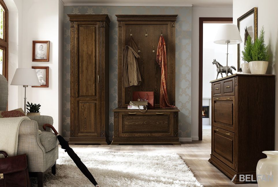 Тумба для обуви "Верди Люкс" 21 массив и шпон дуба 3