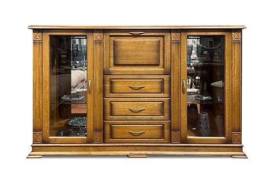 Тумба "Верди Люкс 3/2з" массив и шпон дуба 4