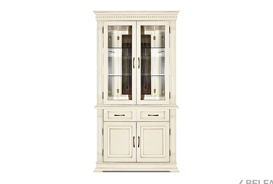 Шкаф комбинированный "Верди Люкс 2з" массив и шпон дуба 1