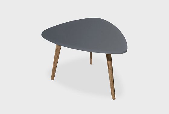 Стол журнальный "Уоллстрит" треугольный 265 массив дуба, МДФ 2