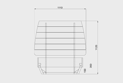 Кровать "Уоллстрит" (комбинированная)