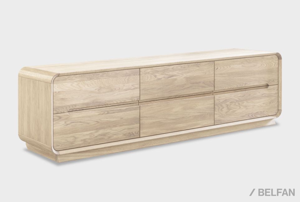 Тумба под ТВ "Монблан" 200 массив дуба 1