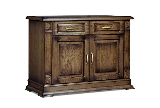 Тумба 2-х дверная "Верди Люкс 2" массив и шпон дуба 4