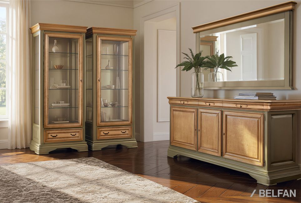 Зеркало "Оливия" 200 массив и шпон ольхи 3