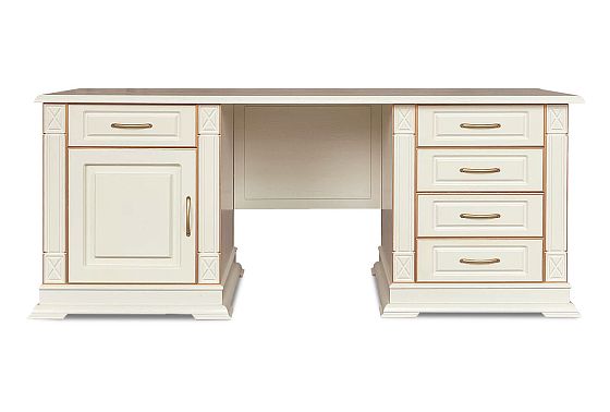 Стол письменный "Верди Люкс 7" массив и шпон дуба 4