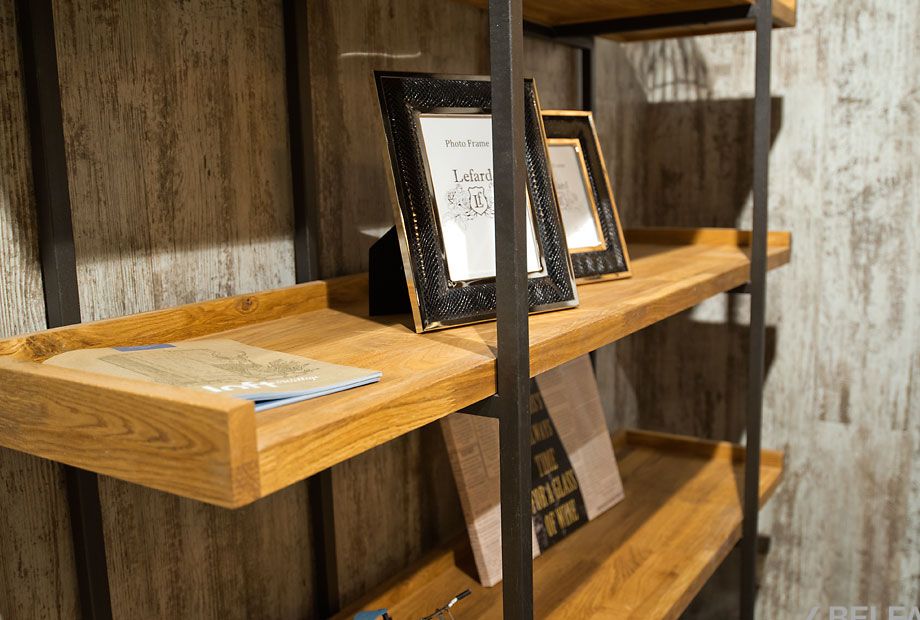 Стеллаж открытый "Cube Design" 4 массив дуба 2