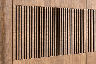 Шкаф для одежды 3-х дверный "Бергамо"; американский орех