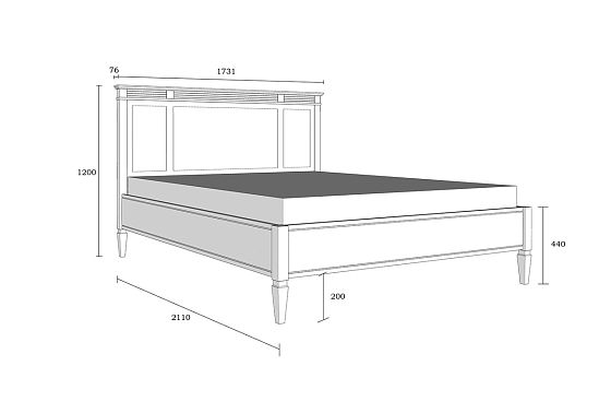 Кровать "Ольса" массив сосны 7