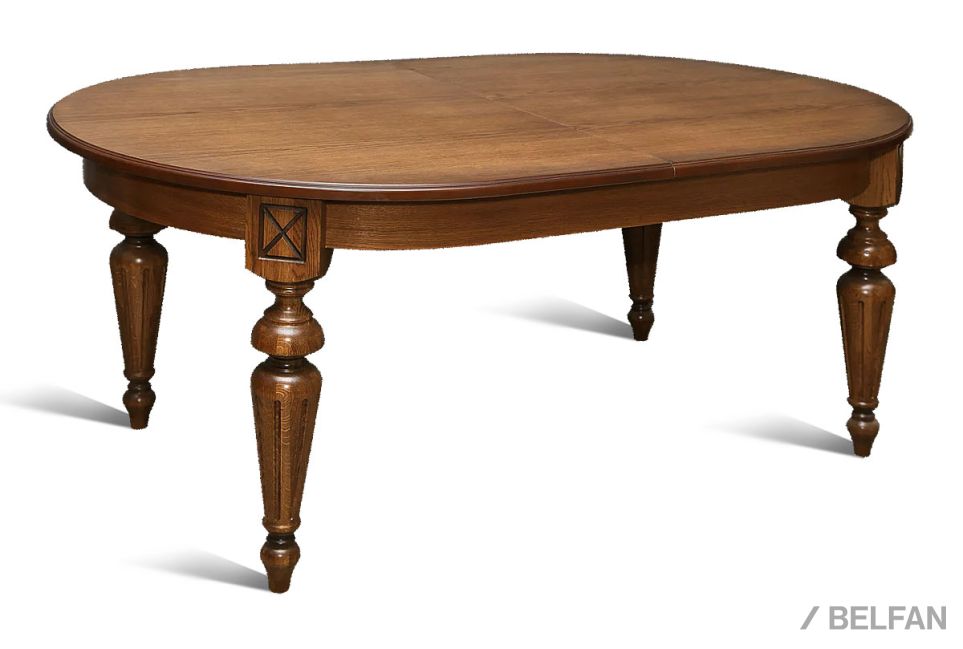 Стол обеденный "Верди Люкс 18" массив и шпон дуба 1