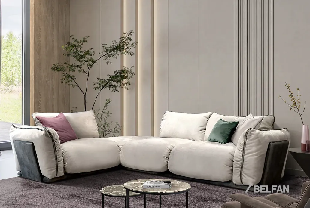 «ФЕРРЕ» диван трёхместный с пуфом #3