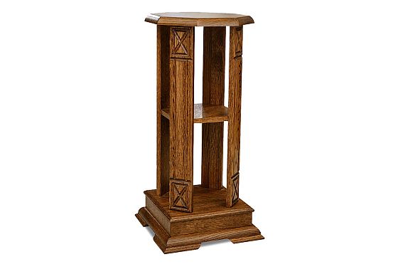 Подставка декоративная (цветочница) "Верди Люкс А2" массив и шпон дуба 3