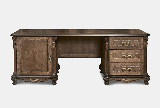 Стол письменный "Алези 2" массив и шпон дуба 5