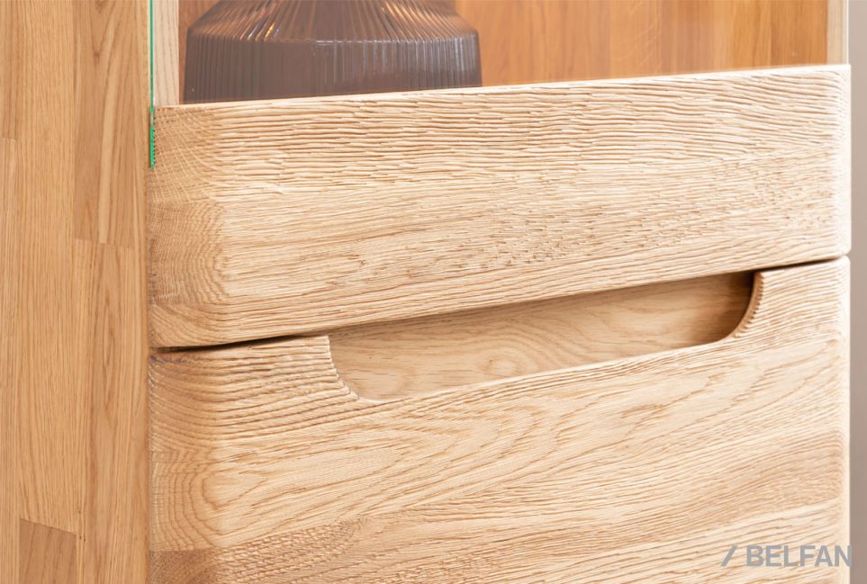 Витрина 1-но дверная "Бремен" (правая) массив дуба 2