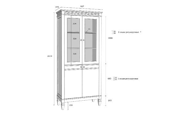 Стеллаж "Ольса" 202/200 массив сосны 7