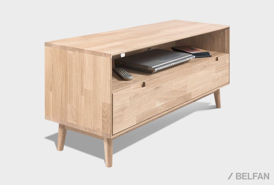 Тумба под ТВ "Ирвинг" 2 массив дуба 1