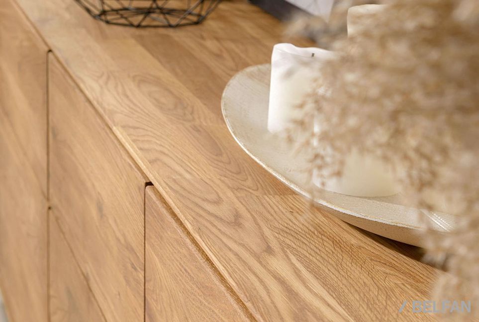 Тумба "Гринвуд" 3 (низкая) массив дуба 9