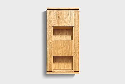 Шкаф настенный вертикальный "Берген" (правый); *ВМФ-6127 Ф; бейц масло