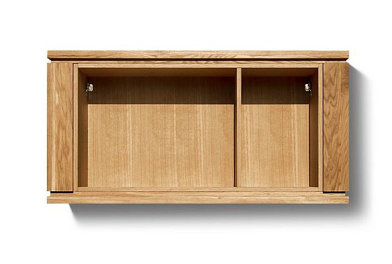 Полка настенная открытая "Берген" 117 массив и шпон дуба 3