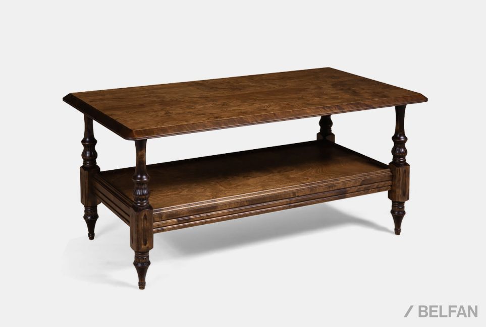 Стол журнальный "Престиж" 20 массив и шпон берёзы 1