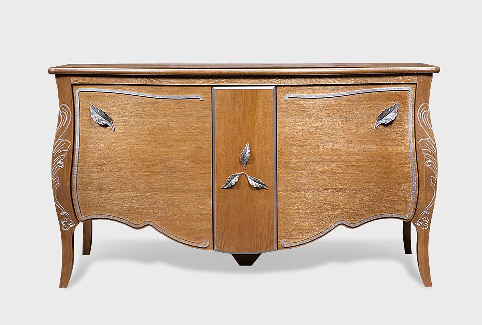 Тумба-бар "Трио"; коньяк с серебряной патиной+серебро