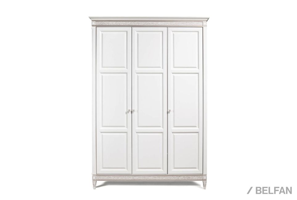 Шкаф для одежды 3-х дв. "Сиена" массив и шпон дуба, МДФ 6