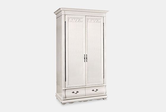 Шкаф для одежды "Тэфи" 2-х дв. без зеркала массив и шпон дуба 3