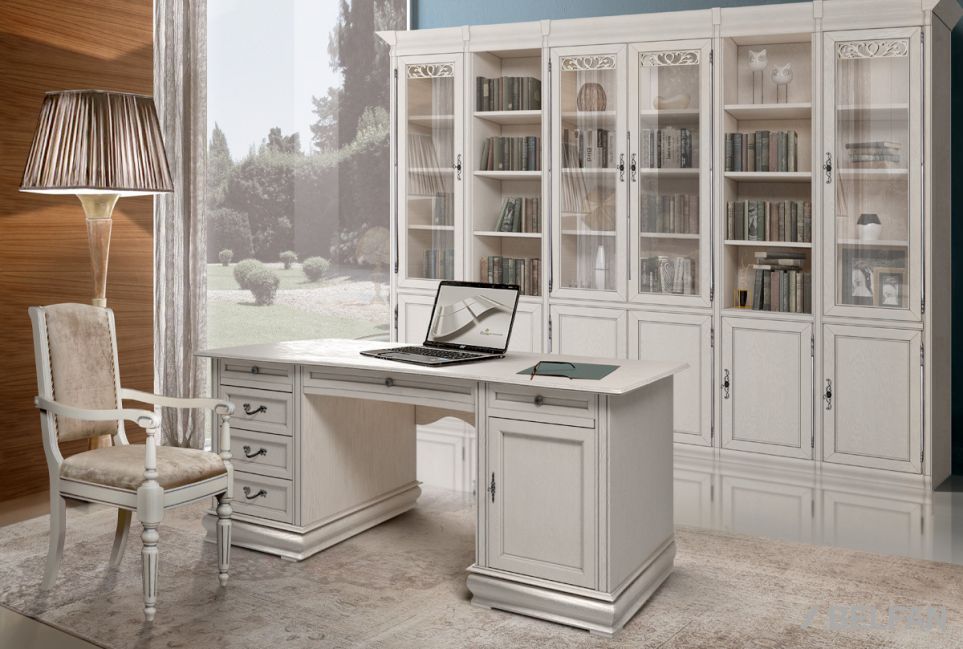 Шкаф 1-но дверный со стеклом "Тэфи" (левый) массив и шпон дуба 4