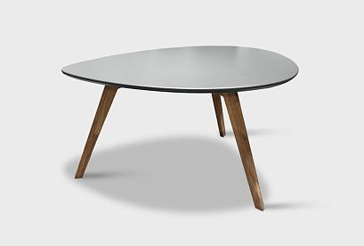 Стол журнальный "Уоллстрит" капля 266; *А-012.266; н-бейц-масло, стл-антрацит