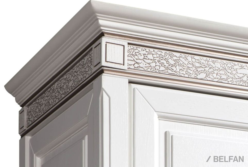 Шкаф для одежды 3-х дв. "Сиена" массив и шпон дуба, МДФ 5