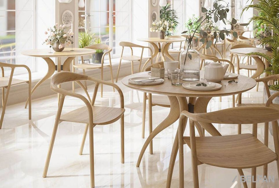 Стул "Лугано" с подлокотниками массив берёзы 9