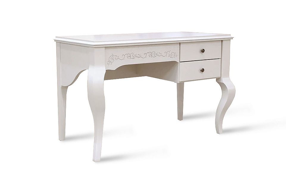 Стол письменный "Соната"; коньяк с тёмной патиной+горький шоколад