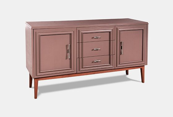 Тумба "Сакраменто" 3 (с ящиками) массив и шпон дуба, МДФ 12