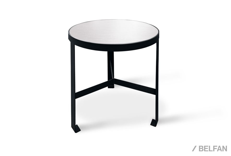 Стол журнальный "Collin" (круглый) малый массив и шпон дуба, МДФ 1