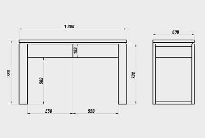 Стол туалетный "Берген"