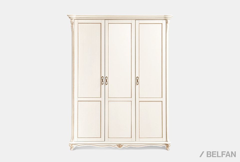 Шкаф 3-х дв. "Алези" (без зеркала) массив и шпон дуба 1