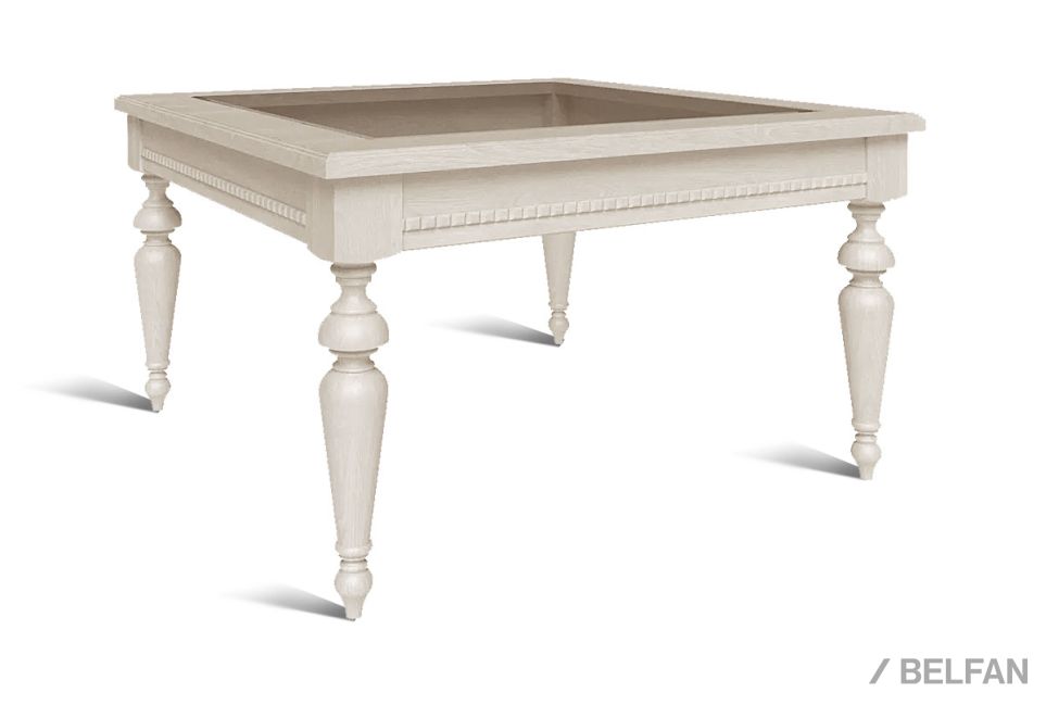 Стол журнальный "Верди Люкс 26" массив и шпон дуба 1