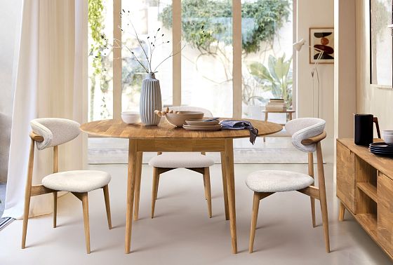 Стол обеденный "Ирвинг" 3 (раскладной) массив дуба 4