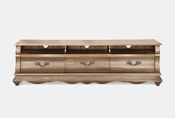 Тумба под ТВ "Тэфи" массив и шпон дуба 5