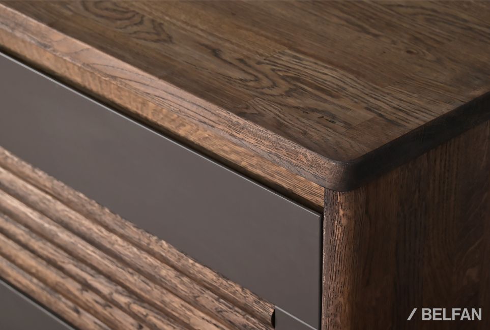 Тумба "Уоллстрит" 3 массив дуба, МДФ 3