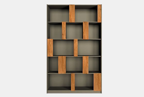 Стеллаж "Сакраменто" 150 (без зеркал) МДФ, шпон дуба 2