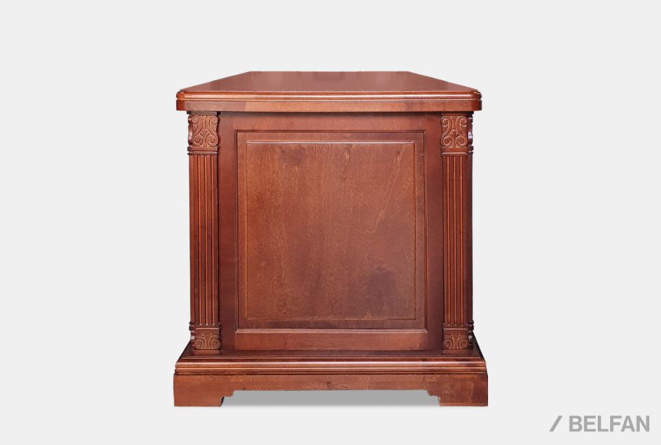 Стол рабочий с приставками "Престиж" массив и шпон берёзы 3