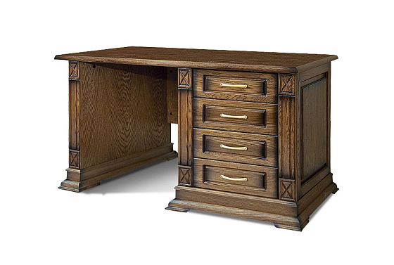 Стол письменный "Верди Люкс 9" массив и шпон дуба 4