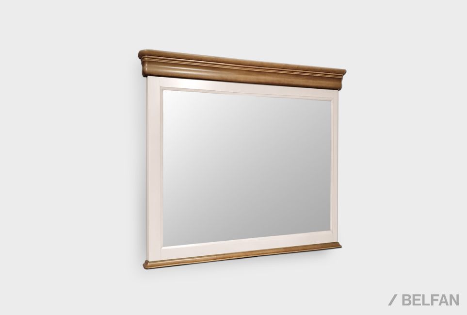 Зеркало "Оливия" 115 массив и шпон ольхи 1