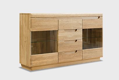 Тумба-бар "Бремен"; с подсветкой; дуб натуральный