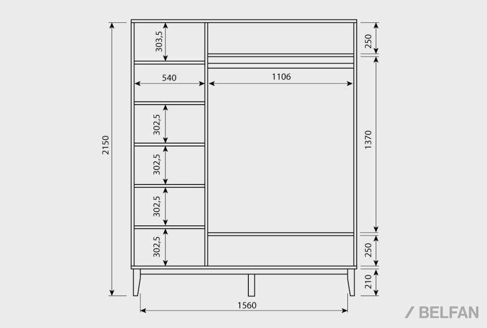 Шкаф 3-х дверный "Чикаго" массив и шпон дуба 4