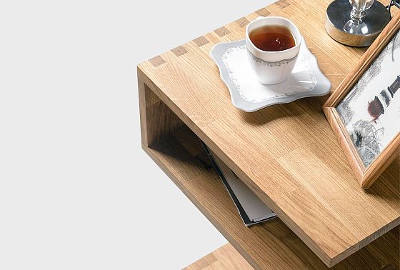 Стол приставной "Арт" (фигурный) массив дуба 4