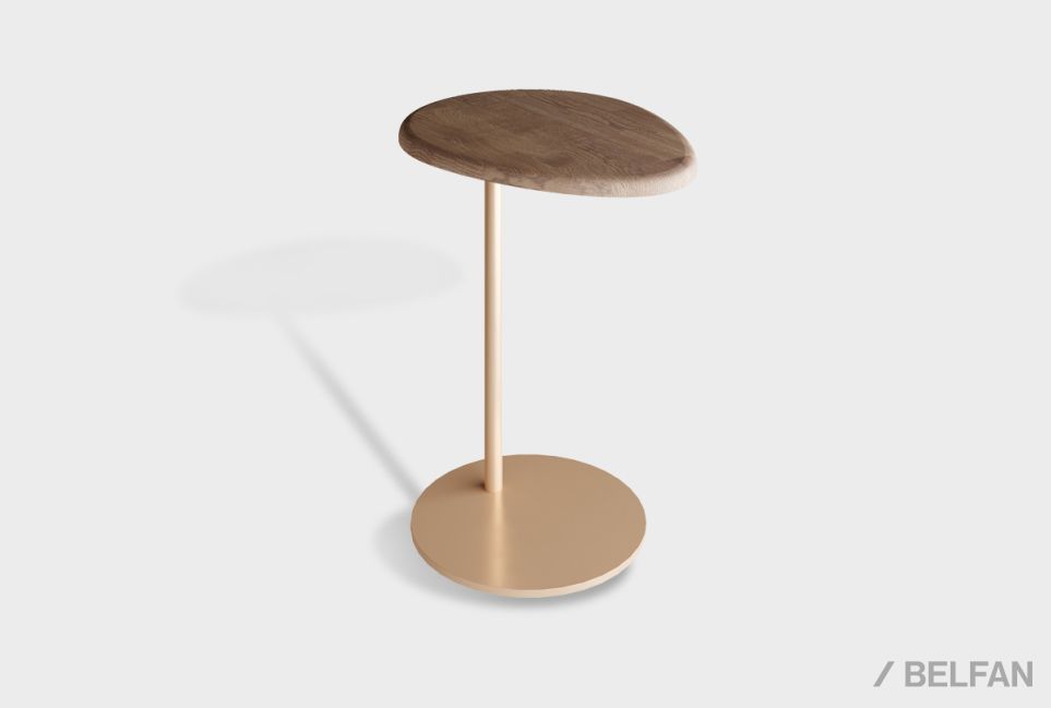 Стол приставной "Меридиан" массив дуба, металл 1